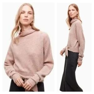 Wilfred Lorin Alpaca Blend Turtleneck Tie Sweater